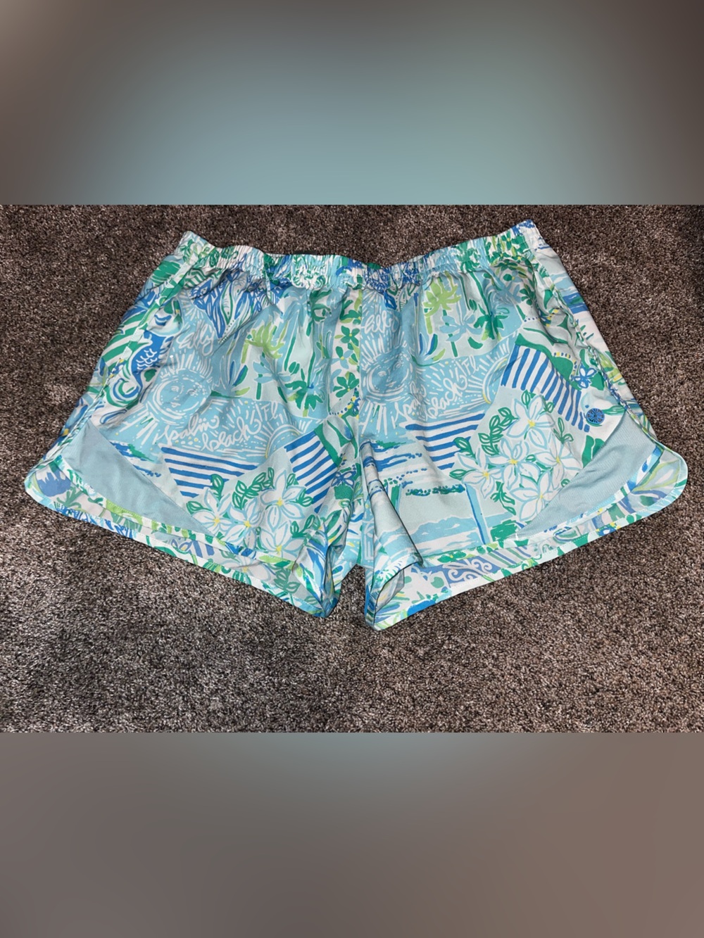 Lilly Pulitzer luxletic lined shorts large euc
